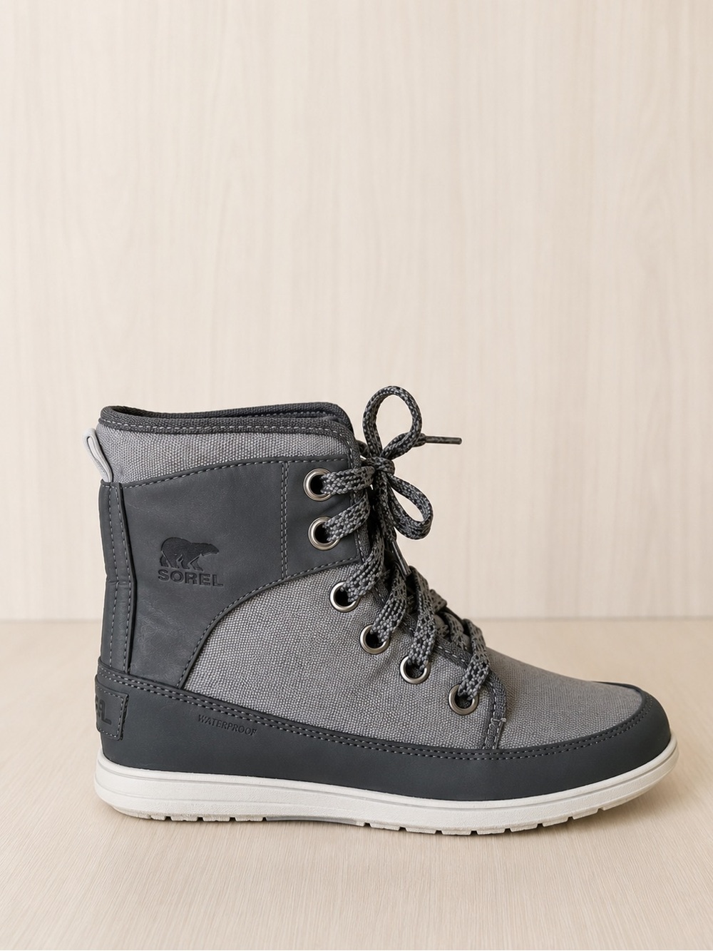 Sorel Explorer 1964 Waterproof Boots Women’s 6 Gray Lace Up Winter Ankle